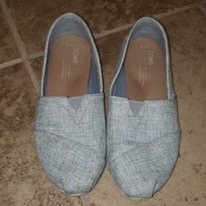 TOMS Gray with silver shimmer throughout